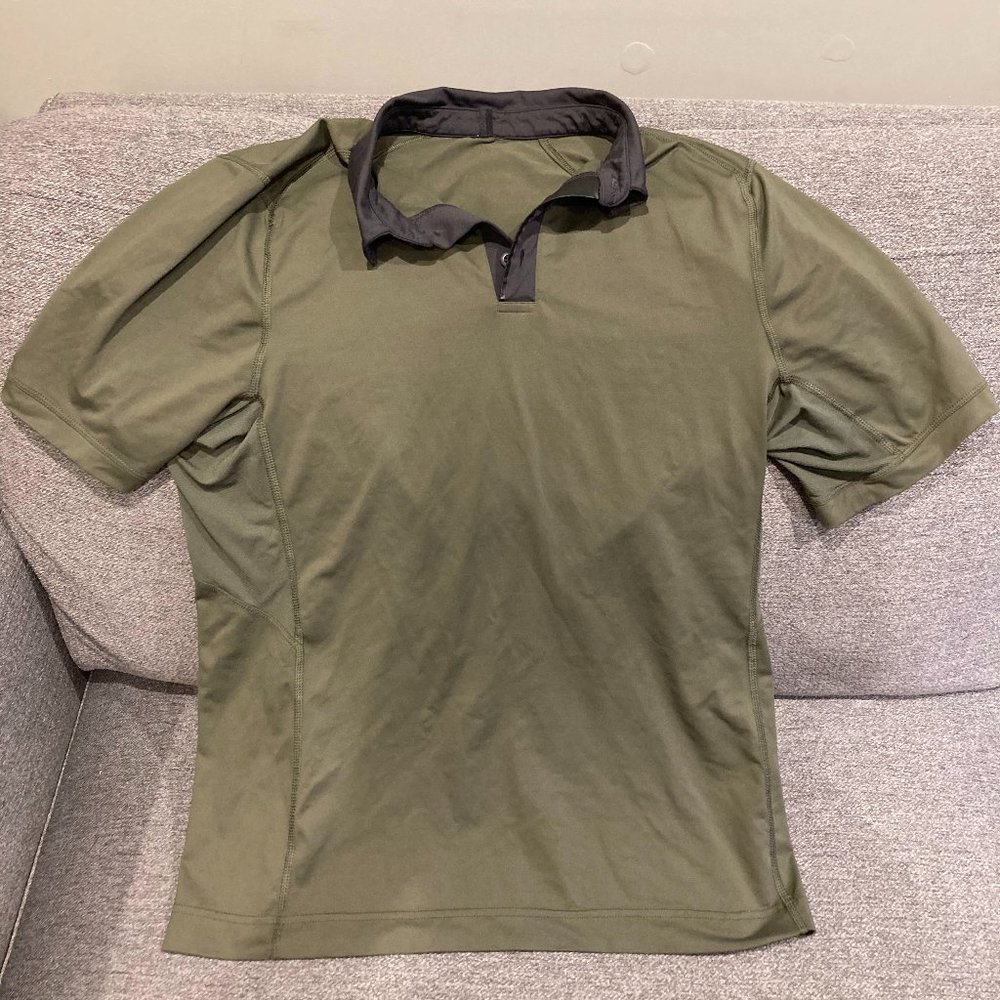 Lululemon Polo Shirt Army Green Medium